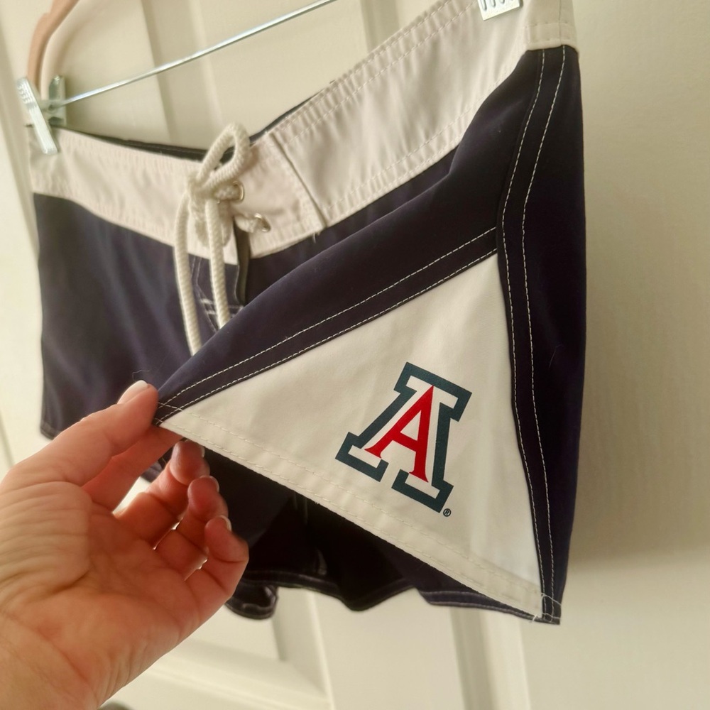 University of Arizona Women's Navy and White Swim Shorts - Picture 2 of 4
